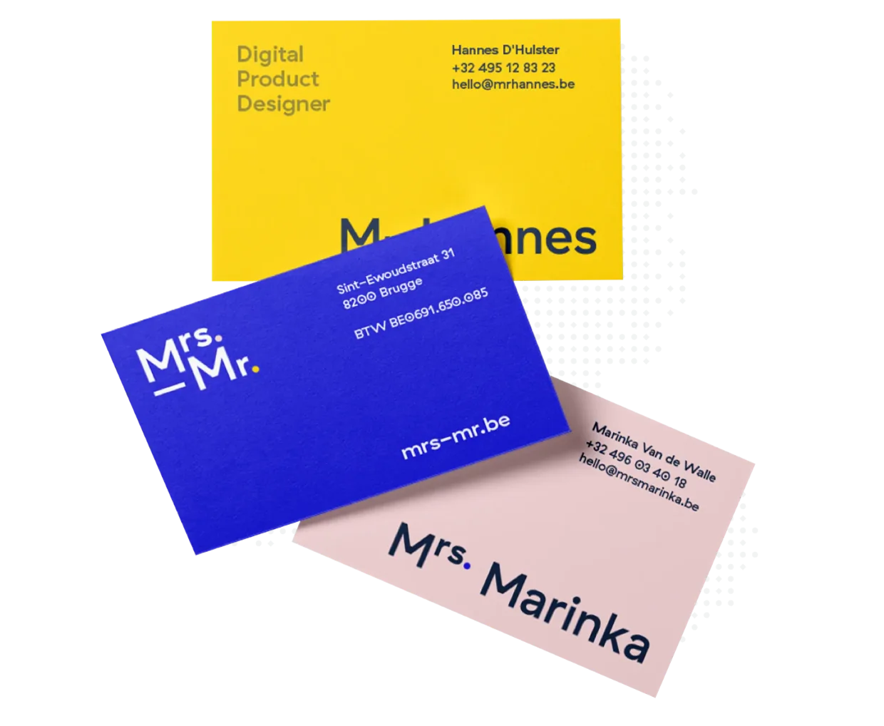 Mrs. & Mr. business cards
