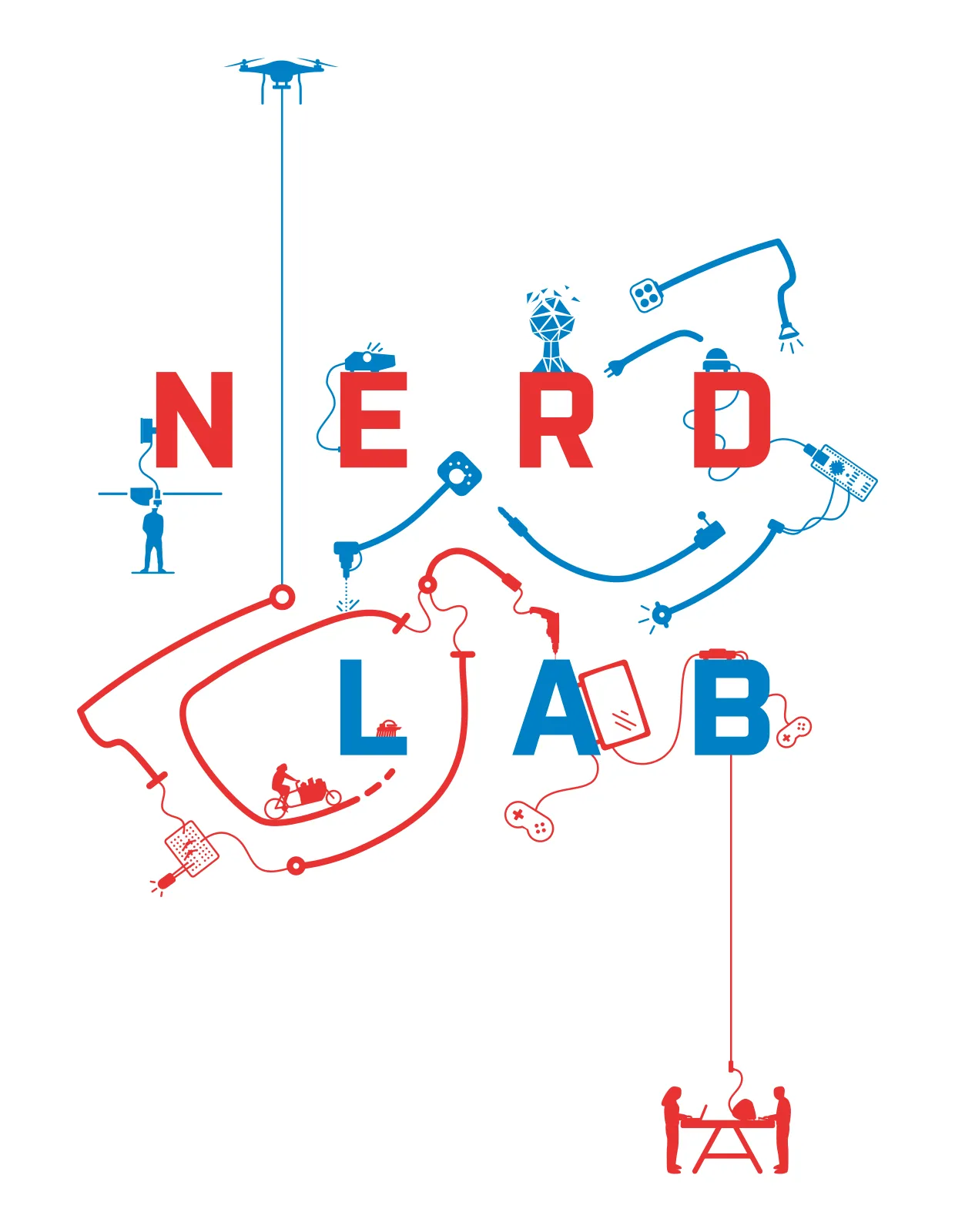 Logo illustratie van Nerdlab